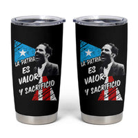 Pedro Albizu Campos Tumbler Cup La Patria Es Valor Y Sacrificio Puerto Rican Leader - Wonder Print Shop