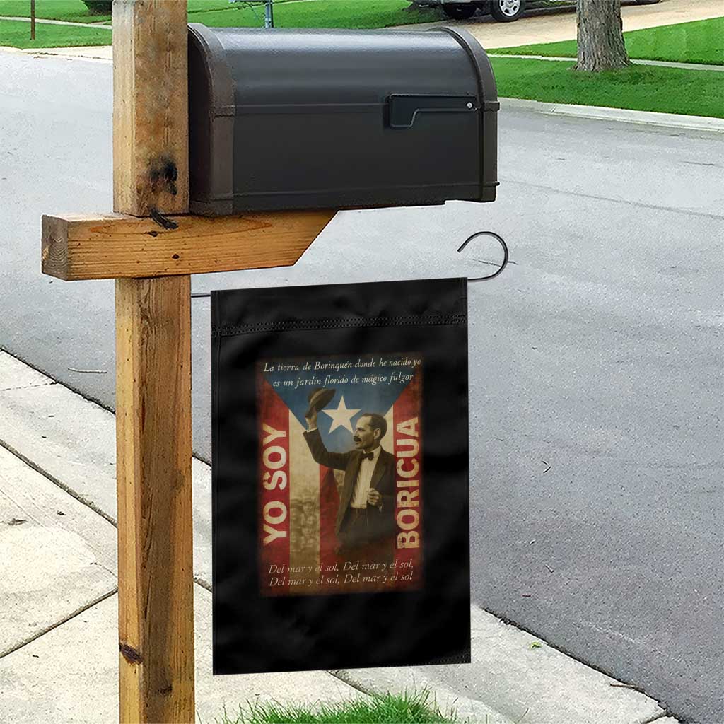 Pedro Albizu Campos Garden Flag Yo Soy Boricua Vintage Puerto Rican Flag - Wonder Print Shop