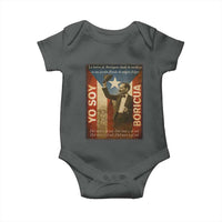 Pedro Albizu Campos Baby Onesie Yo Soy Boricua Vintage Puerto Rican Flag - Wonder Print Shop