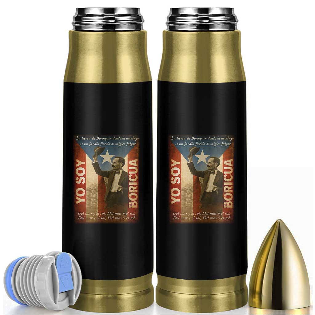 Pedro Albizu Campos Bullet Tumbler Yo Soy Boricua Vintage Puerto Rican Flag - Wonder Print Shop