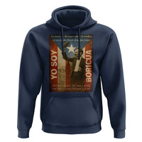 Pedro Albizu Campos Hoodie Yo Soy Boricua Vintage Puerto Rican Flag - Wonder Print Shop