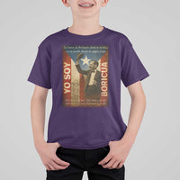Pedro Albizu Campos T Shirt For Kid Yo Soy Boricua Vintage Puerto Rican Flag - Wonder Print Shop