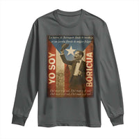 Pedro Albizu Campos Long Sleeve Shirt Yo Soy Boricua Vintage Puerto Rican Flag - Wonder Print Shop