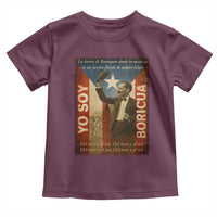 Pedro Albizu Campos Toddler T Shirt Yo Soy Boricua Vintage Puerto Rican Flag - Wonder Print Shop