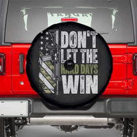 Don't Let The Hard Days Win Spare Tire Cover Inspirational Mental Health Gun Camo American Flag - Wonder Print Shop