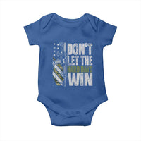 Don't Let The Hard Days Win Baby Onesie Inspirational Mental Health Gun Camo American Flag - Wonder Print Shop