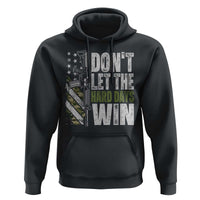 Don't Let The Hard Days Win Hoodie Inspirational Mental Health Gun Camo American Flag - Wonder Print Shop