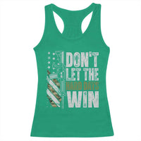 Don't Let The Hard Days Win Racerback Tank Top Inspirational Mental Health Gun Camo American Flag - Wonder Print Shop