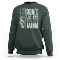 Don't Let The Hard Days Win Sweatshirt Inspirational Mental Health Gun Camo American Flag - Wonder Print Shop