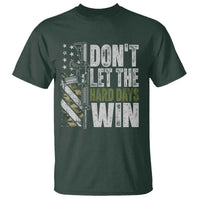 Don't Let The Hard Days Win T Shirt Inspirational Mental Health Gun Camo American Flag - Wonder Print Shop