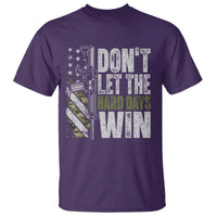 Don't Let The Hard Days Win T Shirt Inspirational Mental Health Gun Camo American Flag - Wonder Print Shop