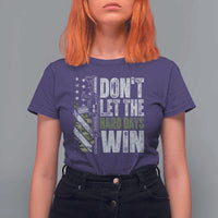 Don't Let The Hard Days Win T Shirt For Women Inspirational Mental Health Gun Camo American Flag - Wonder Print Shop