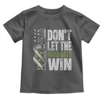 Don't Let The Hard Days Win Toddler T Shirt Inspirational Mental Health Gun Camo American Flag - Wonder Print Shop