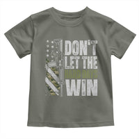 Don't Let The Hard Days Win Toddler T Shirt Inspirational Mental Health Gun Camo American Flag - Wonder Print Shop