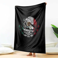 Mexico Coat Of Arms Mexican Flag Seal Symbol Throw Blanket - Wonder Print Shop