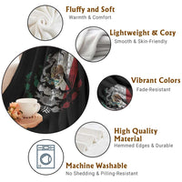 Mexico Coat Of Arms Mexican Flag Seal Symbol Throw Blanket - Wonder Print Shop