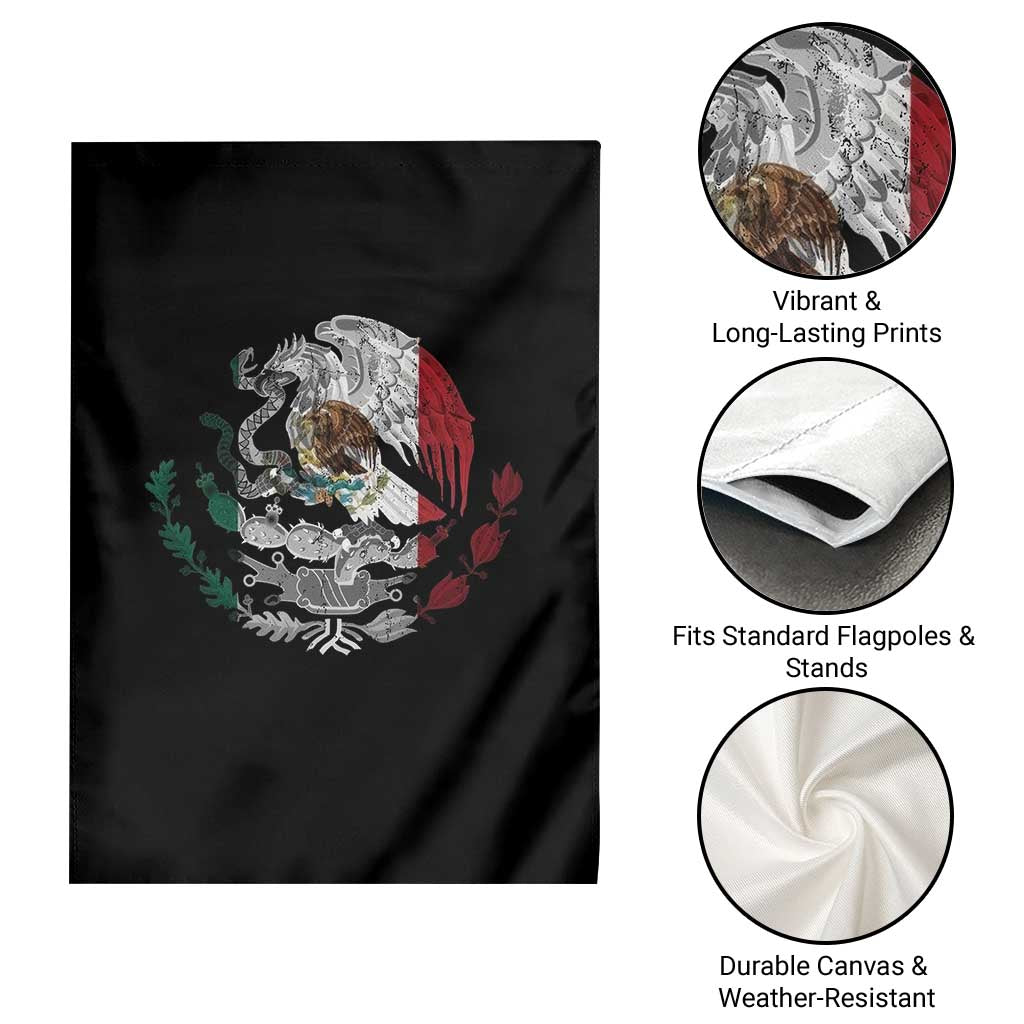Mexico Coat Of Arms Mexican Flag Seal Symbol Garden Flag - Wonder Print Shop