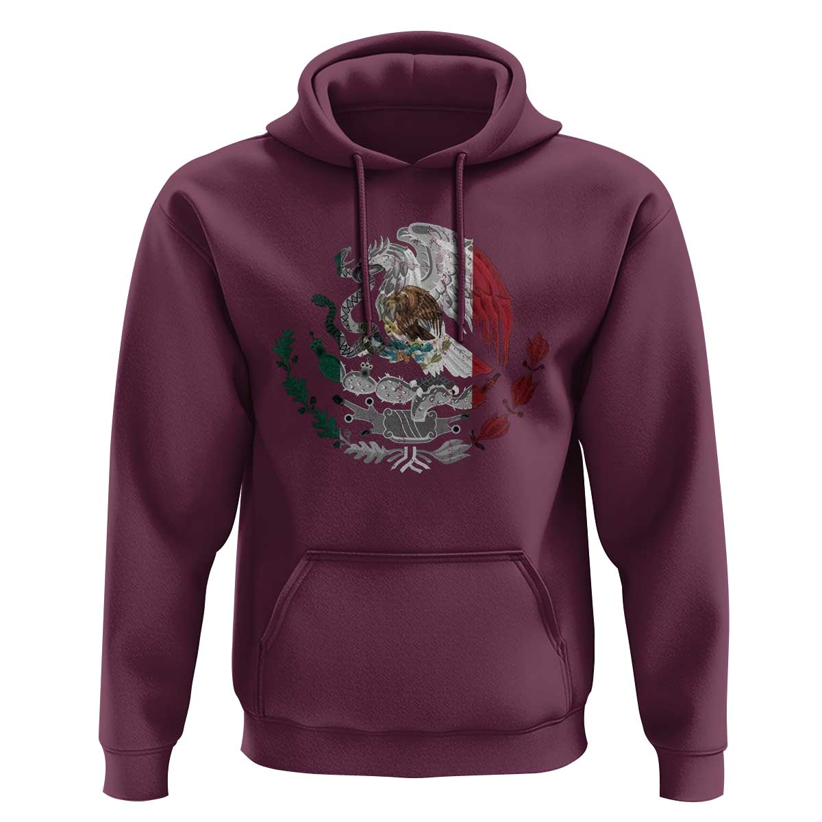 Mexico Coat Of Arms Mexican Flag Seal Symbol Hoodie - Wonder Print Shop