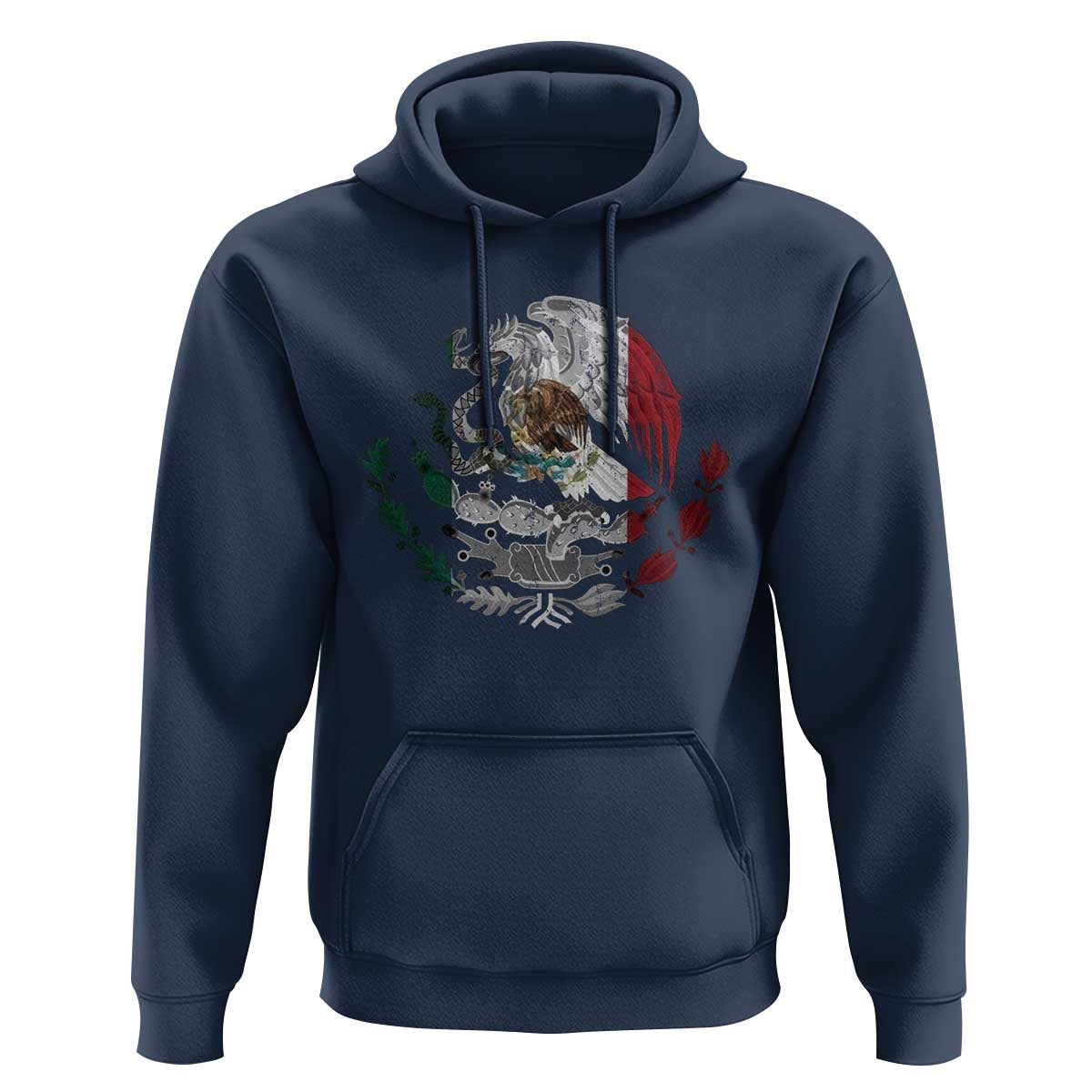 Mexico Coat Of Arms Mexican Flag Seal Symbol Hoodie - Wonder Print Shop