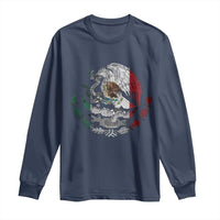 Mexico Coat Of Arms Mexican Flag Seal Symbol Long Sleeve Shirt - Wonder Print Shop
