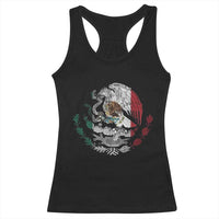Mexico Coat Of Arms Mexican Flag Seal Symbol Racerback Tank Top - Wonder Print Shop