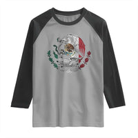 Mexico Coat Of Arms Mexican Flag Seal Symbol Raglan Shirt - Wonder Print Shop