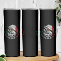 Mexico Coat Of Arms Mexican Flag Seal Symbol Skinny Tumbler - Wonder Print Shop