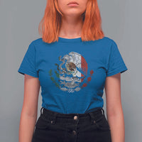 Mexico Coat Of Arms Mexican Flag Seal Symbol T Shirt For Women - Wonder Print Shop