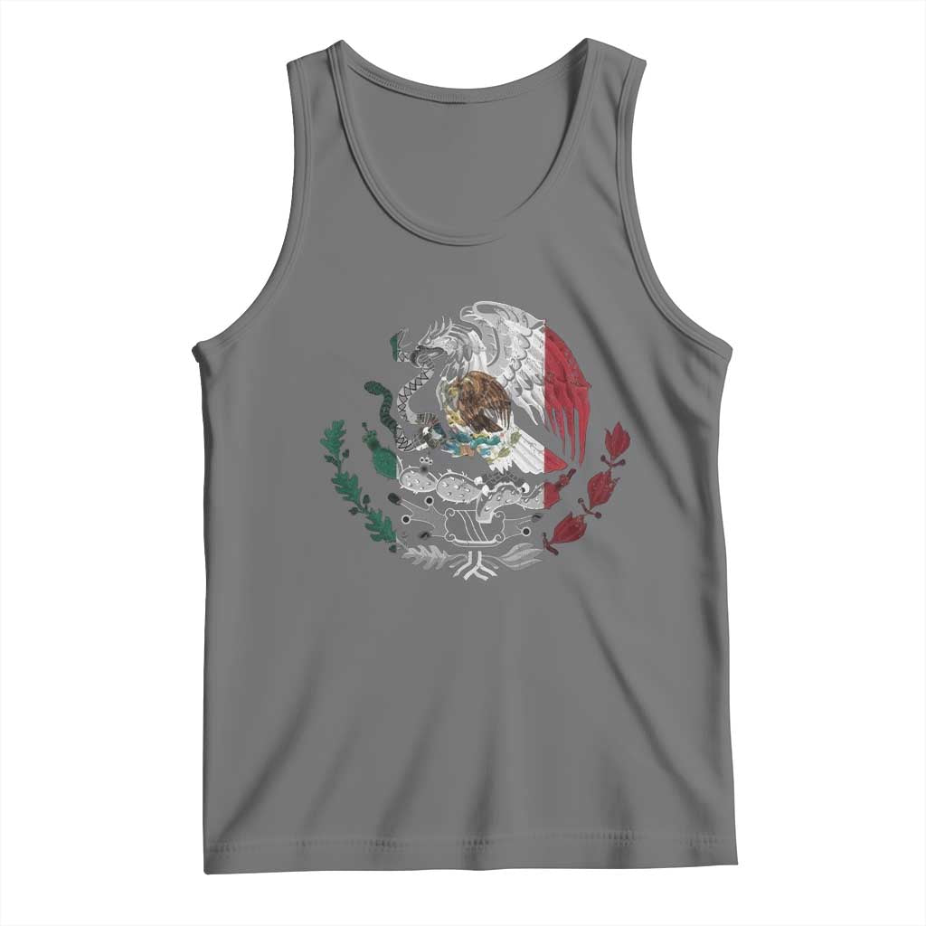 Mexico Coat Of Arms Mexican Flag Seal Symbol Tank Top - Wonder Print Shop