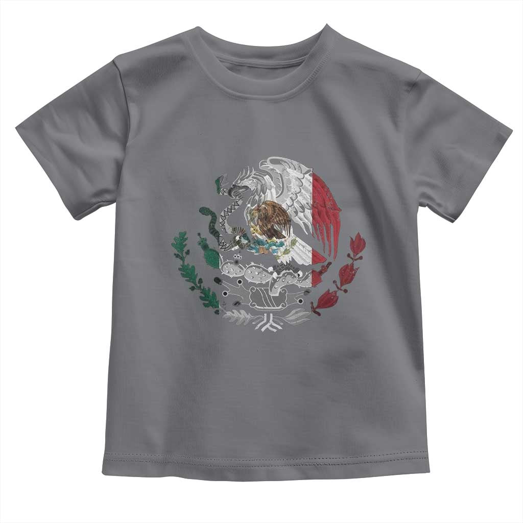 Mexico Coat Of Arms Mexican Flag Seal Symbol Toddler T Shirt - Wonder Print Shop