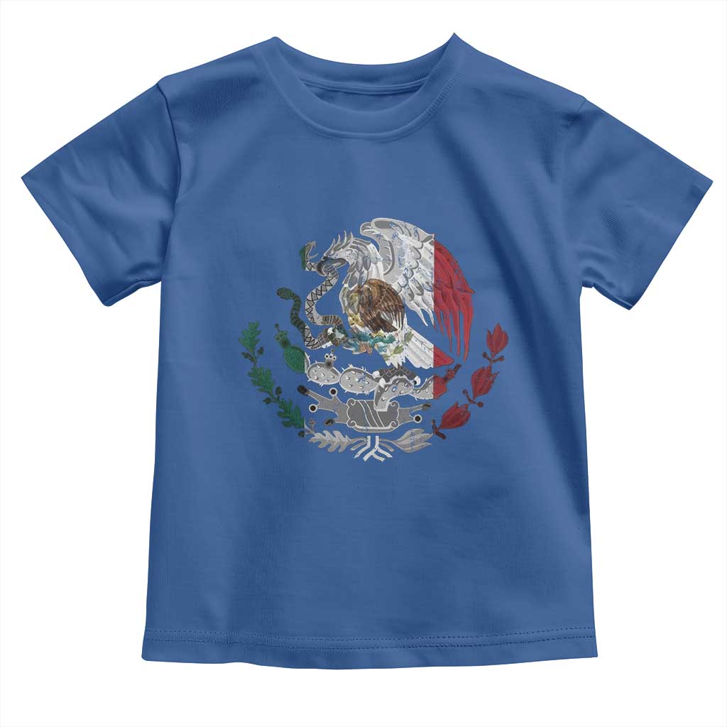Mexico Coat Of Arms Mexican Flag Seal Symbol Toddler T Shirt - Wonder Print Shop