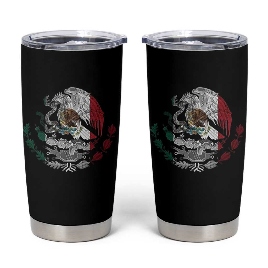 Mexico Coat Of Arms Mexican Flag Seal Symbol Tumbler Cup - Wonder Print Shop