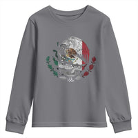 Mexico Coat Of Arms Mexican Flag Seal Symbol Youth Sweatshirt - Wonder Print Shop