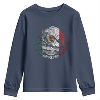 Mexico Coat Of Arms Mexican Flag Seal Symbol Youth Sweatshirt - Wonder Print Shop