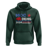 Funny Moo Deng 2024 Hoodie Star Striped