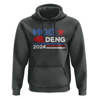 Funny Moo Deng 2024 Hoodie Star Striped