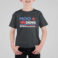 Funny Moo Deng 2024 T Shirt For Kid Star Striped - Wonder Print Shop