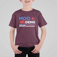 Funny Moo Deng 2024 T Shirt For Kid Star Striped - Wonder Print Shop