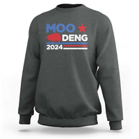 Funny Moo Deng 2024 Sweatshirt Star Striped - Wonder Print Shop
