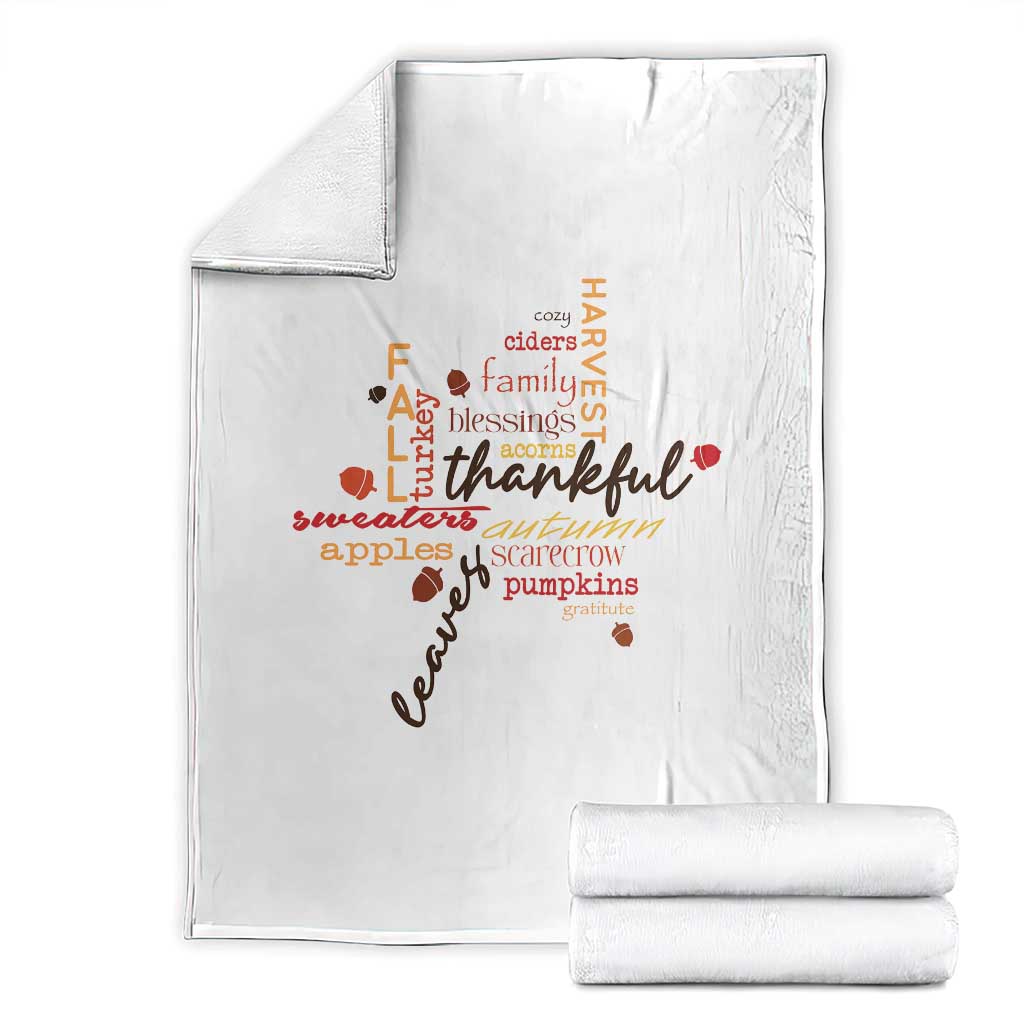 Thanksgiving Maple Leaf Fall Season Throw Blanket - Wonder Print Shop