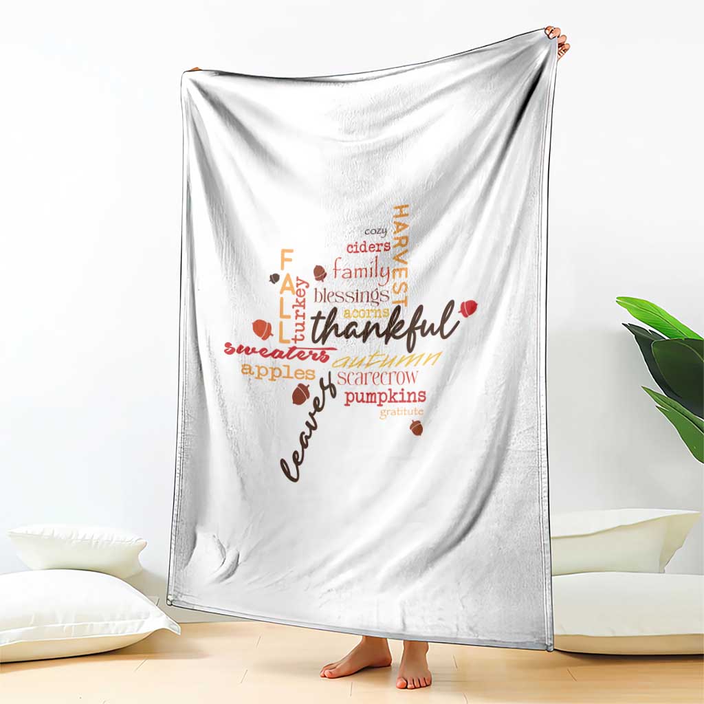 Thanksgiving Maple Leaf Fall Season Throw Blanket - Wonder Print Shop