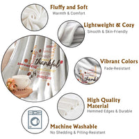 Thanksgiving Maple Leaf Fall Season Throw Blanket - Wonder Print Shop