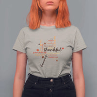Thanksgiving Maple Leaf Fall Season T Shirt For Women - Wonder Print Shop