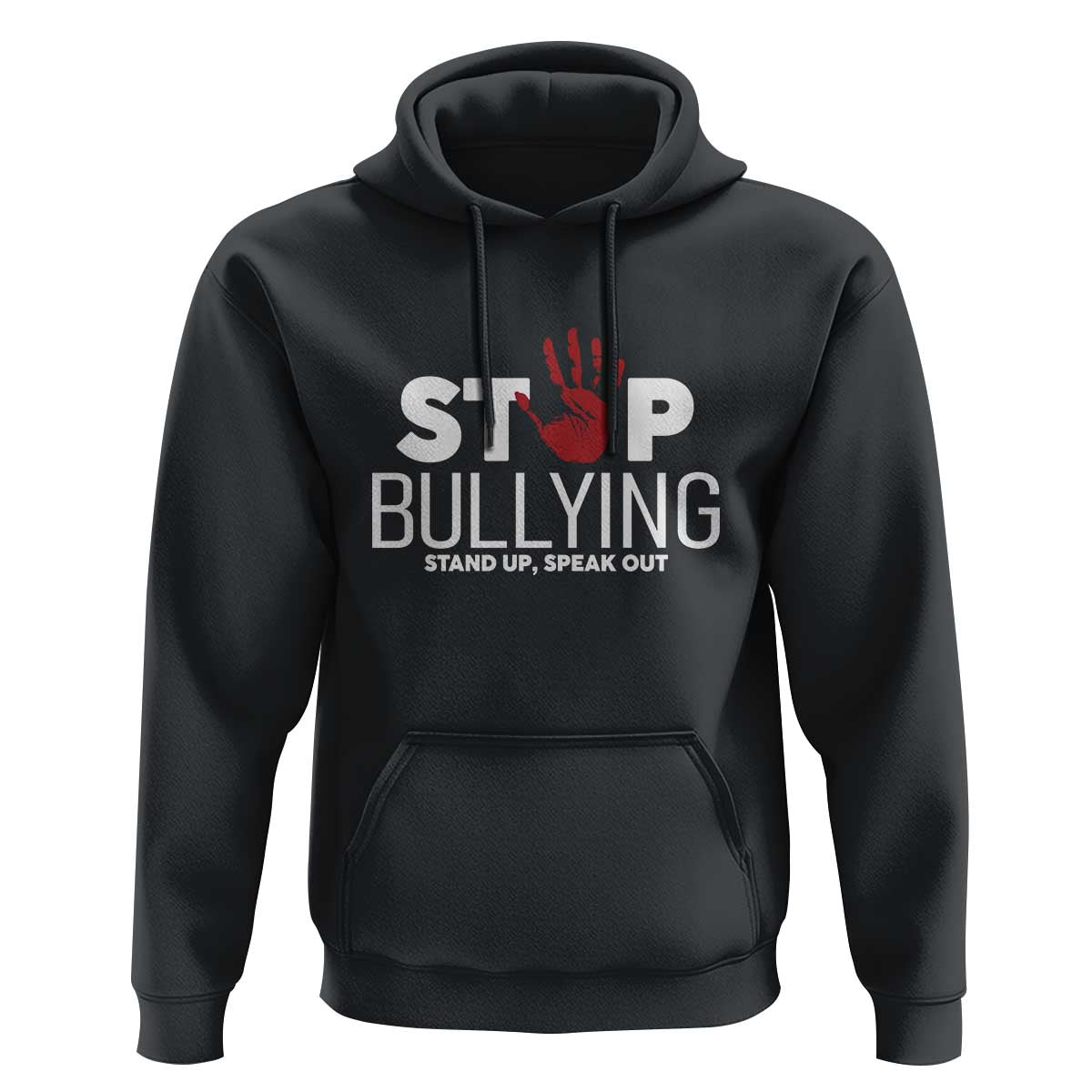 Anti Bullying Awareness Hoodie Stop Bullying Stand Up Speak Out Hand Prints