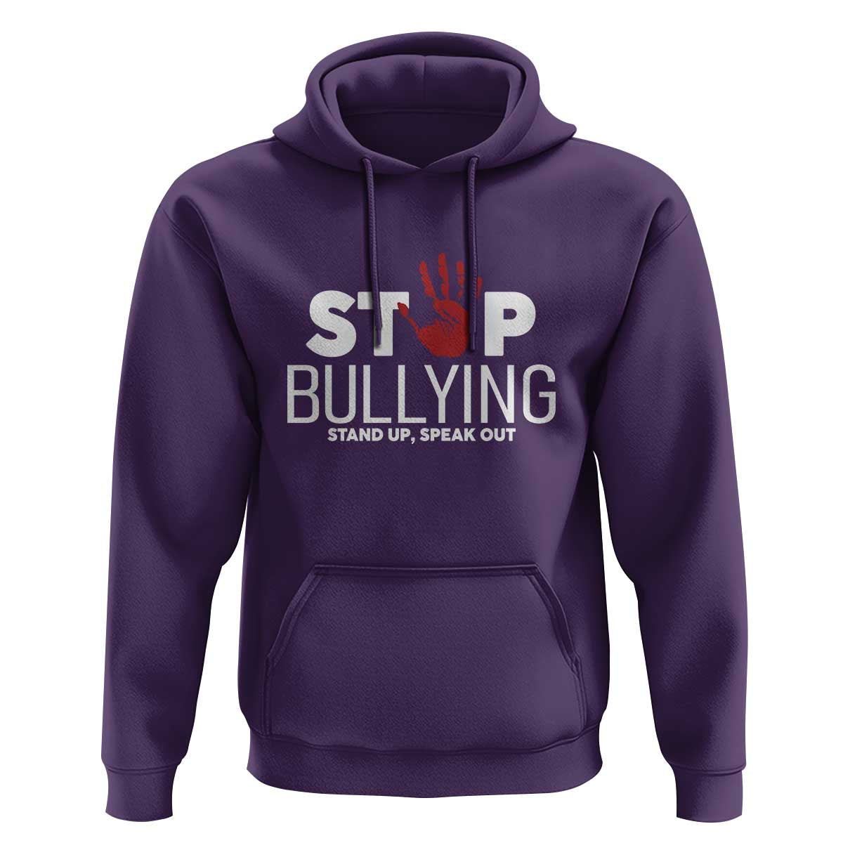 Anti Bullying Awareness Hoodie Stop Bullying Stand Up Speak Out Hand Prints