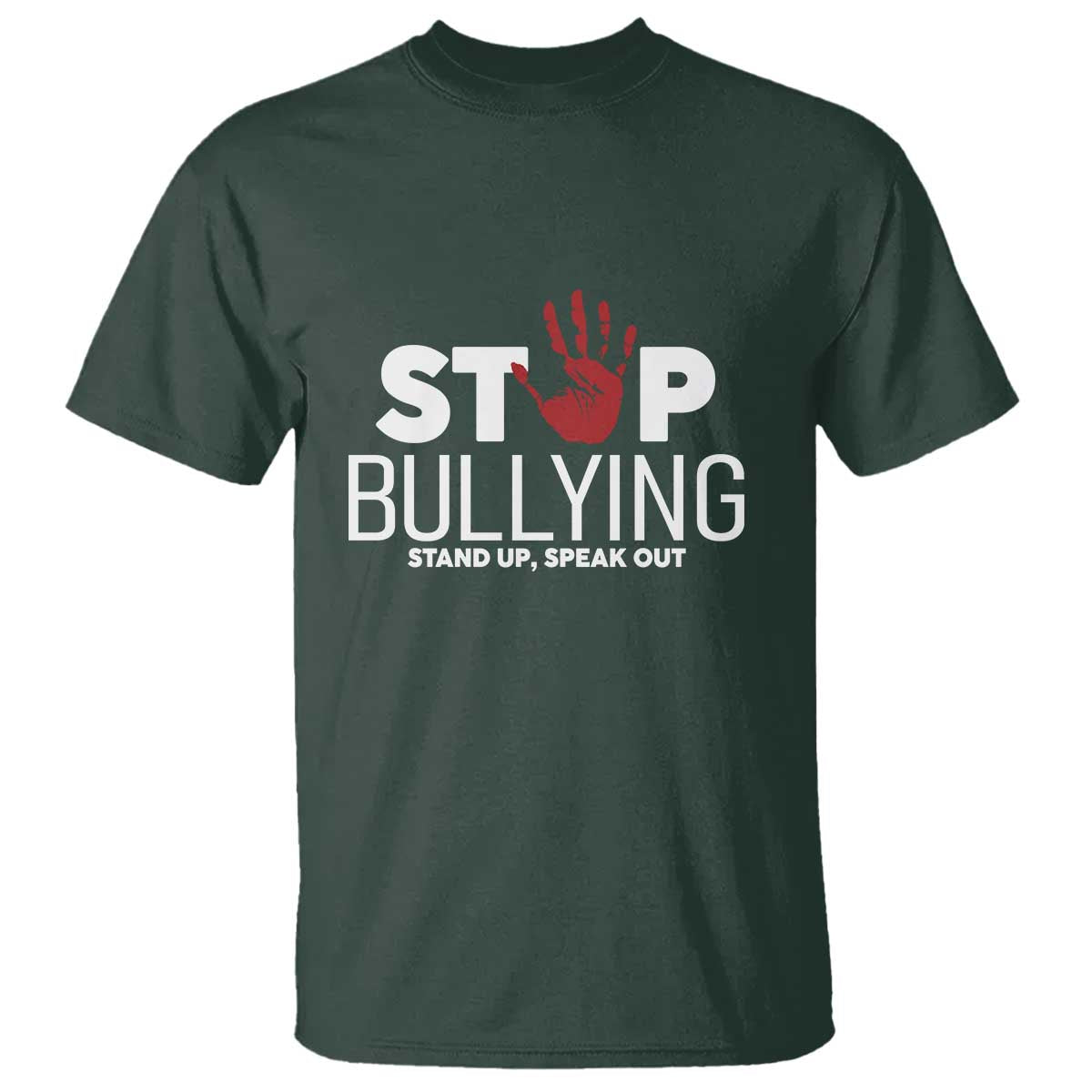Anti Bullying Awareness T Shirt Stop Bullying Stand Up Speak Out Hand Prints - Wonder Print Shop