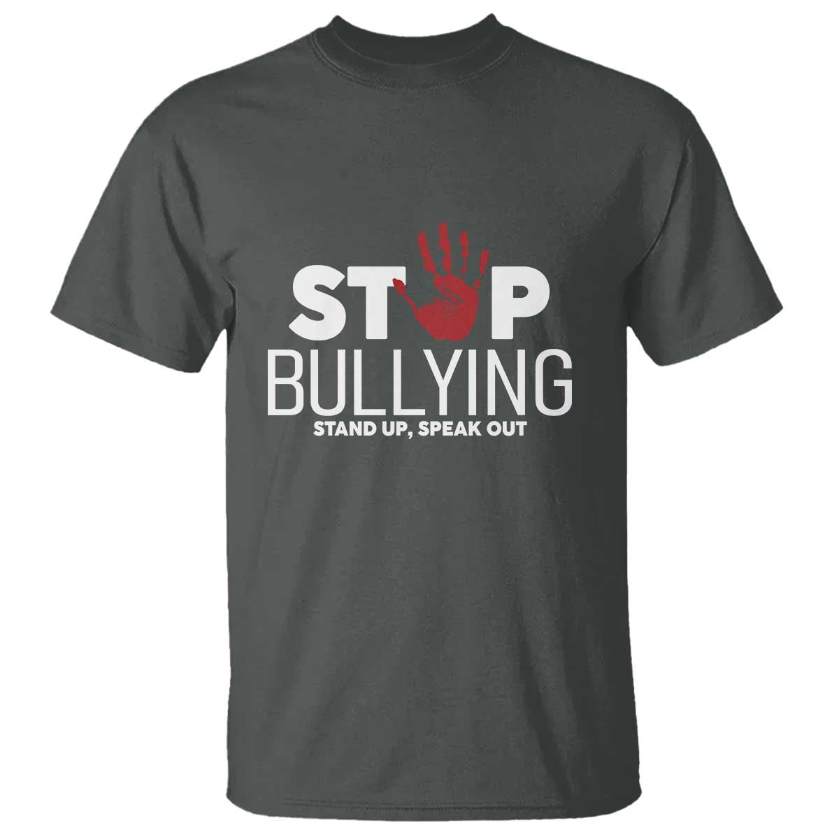 Anti Bullying Awareness T Shirt Stop Bullying Stand Up Speak Out Hand Prints - Wonder Print Shop