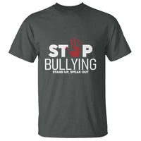 Anti Bullying Awareness T Shirt Stop Bullying Stand Up Speak Out Hand Prints - Wonder Print Shop