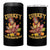 Funny Turkey And Touchdowns 4 in 1 Can Cooler Tumbler Thanksgiving American Football Fall Season - Wonder Print Shop