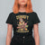 Funny Turkey And Touchdowns T Shirt For Women Thanksgiving American Football Fall Season - Wonder Print Shop